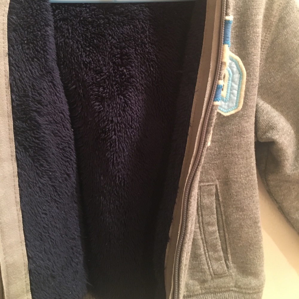 BabyGap Sherpa Lined Logo Hoodie 4T - Picture 2 of 4